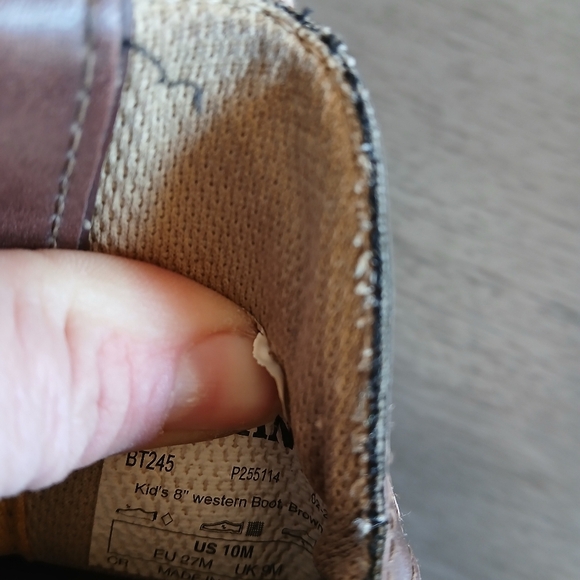 Durango Kids Brown Cowboy Boots with American Flag Design Size Toddler 10 - Picture 4 of 4